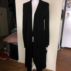 NWT Inc. black sweater duster size M